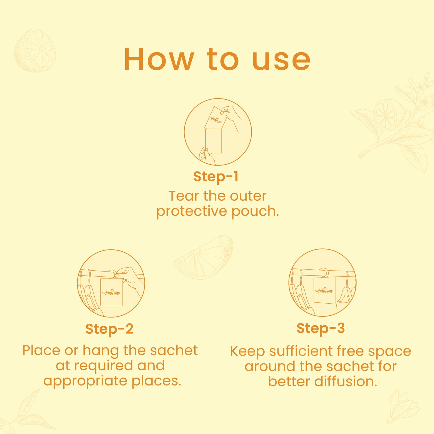 Citrus Camphor Sachet