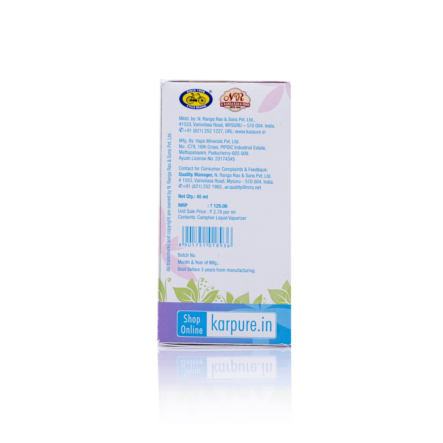Camphor Liquid Vaporizer - Refill Pack