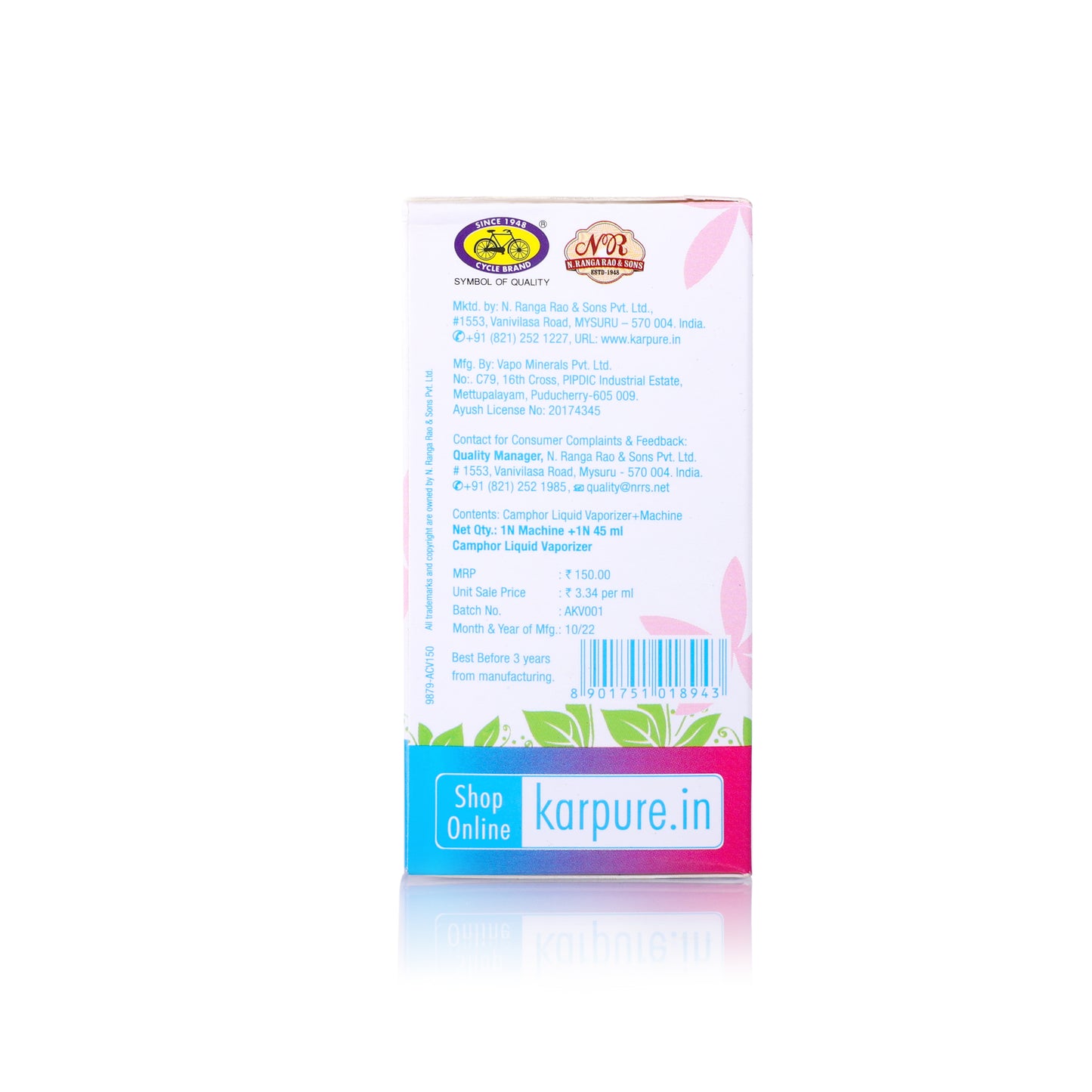 Camphor Liquid Vaporiser